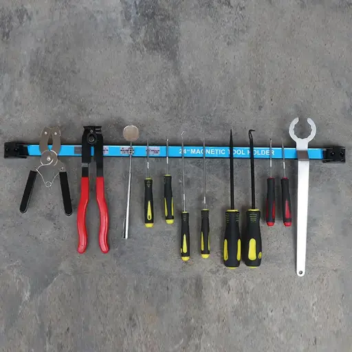 Suport magnetic de scule care economisește spațiu și organizator puternic din metal, suport de depozitare pentru cheie pentru cuțite